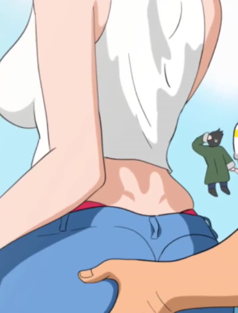 all fours android 18 angry animated anthro ass grab bent over blonde hair boob drop — NTR hentai video
