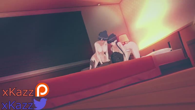 1boy 2023 2girls 3d age difference animated artist name asian asian female bed bedroom — NTR hentai video