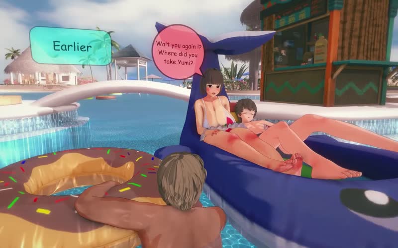 2boys 2girls 3d animated becoming a bitch big ass big breasts big butt big penis bikini — NTR hentai video