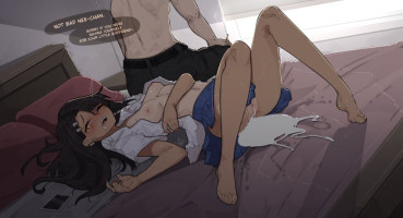 1boy 1girls 2021 absurd res after rape after sex after vaginal areolae barefoot bed black — NTR hentai doujin