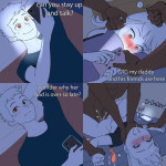 1girls 3boys ahe gao alexmaestro asphyxiation black edit blush cellphone cheating — NTR hentai doujin