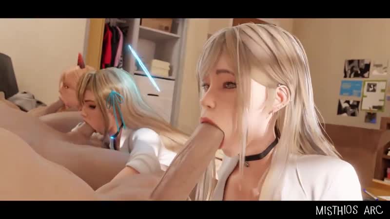 10 seconds 3boys 3d 3d animation 3girls animated asuna (blue archive) big penis blonde — NTR hentai video