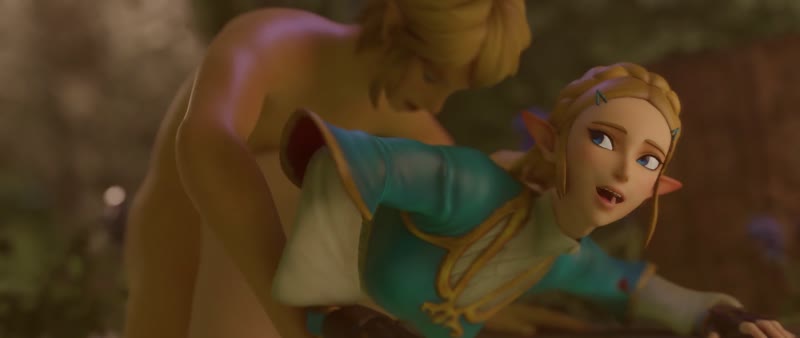 1boy 1girls 2boys 3d ahe gao animated armwear bent over big breasts blonde female blonde — NTR hentai video