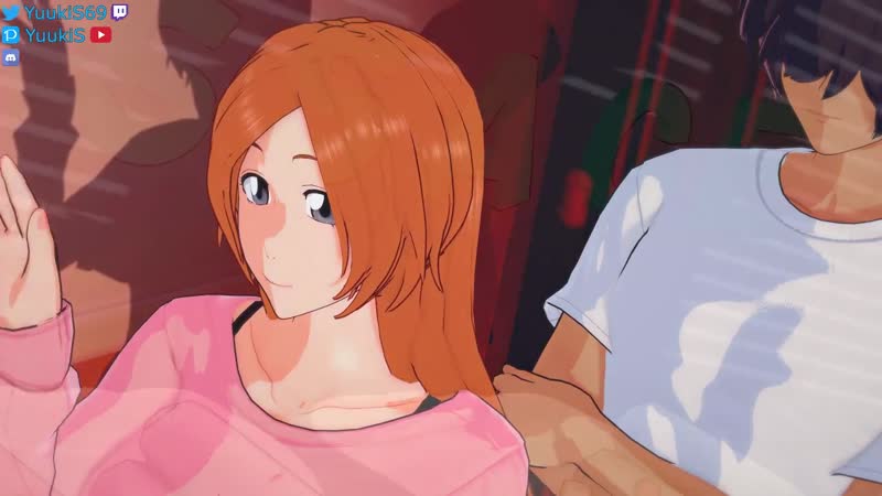 1girls 2boys 3d ahegao ambiguous oral anilingus animated aroused ass ass grab big breasts — NTR hentai video