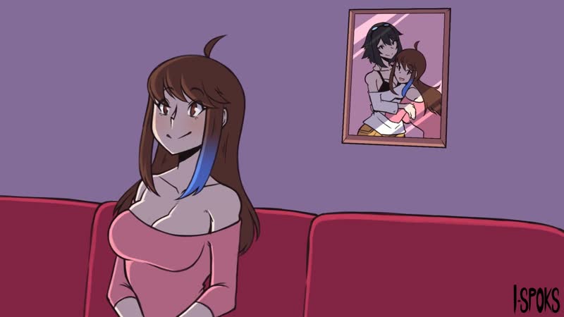 1boy 2d 2girls ahe gao animated ass bisexual bisexual female black hair blue eyes blush — NTR hentai video