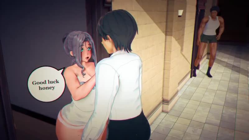 1boy1girl 1girls 2boys 3d 3d animation animated areolae ass audible creampie balls — NTR hentai video