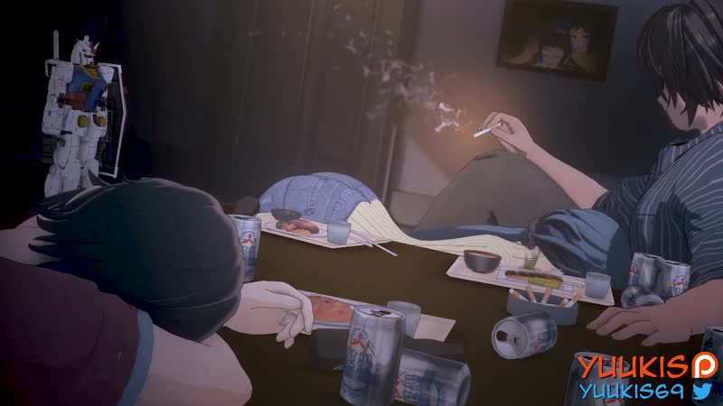 1girls 2boys 3d animated areola ass cheating cowgirl position cuckold drunk fat man — NTR hentai video