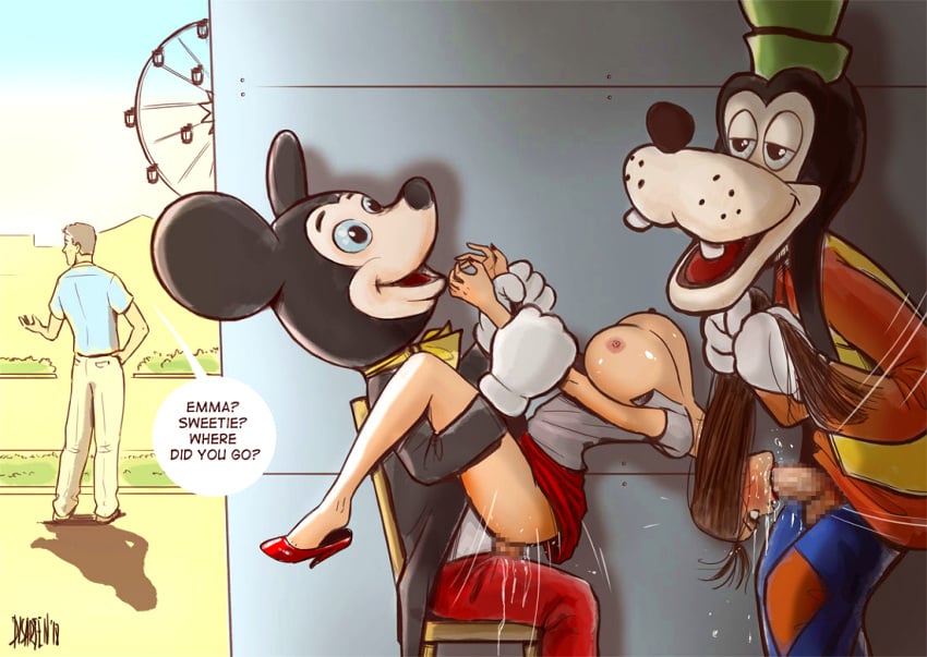 Goofy & Goofy (Disney) Cartoon Porn – Big Breasts – Cheating