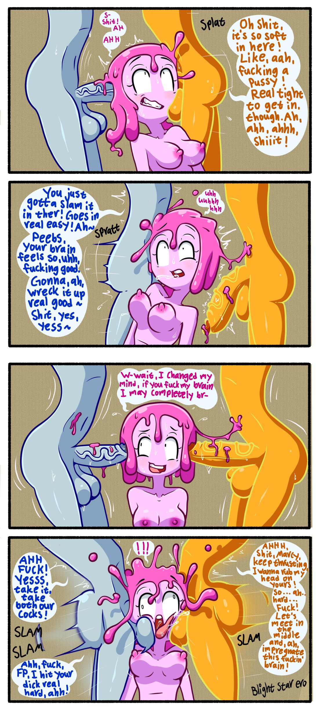 Bonnibel Bubblegum & Flame Princess (Adventure Time) Cartoon Porn