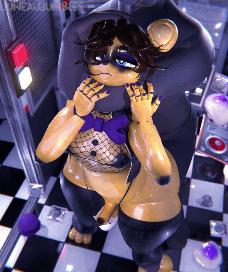 Fredbear & Fredbear (Five Nights At Freddy's) Rule 34 GIF