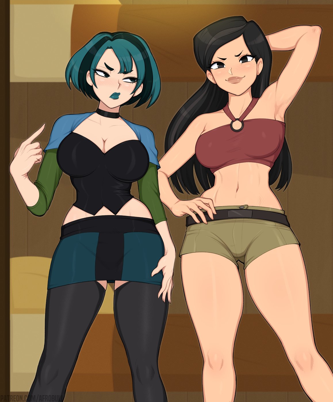 Gwen & Heather (Cartoon Network) Cartoon Porn – 5 Fingers – Abs