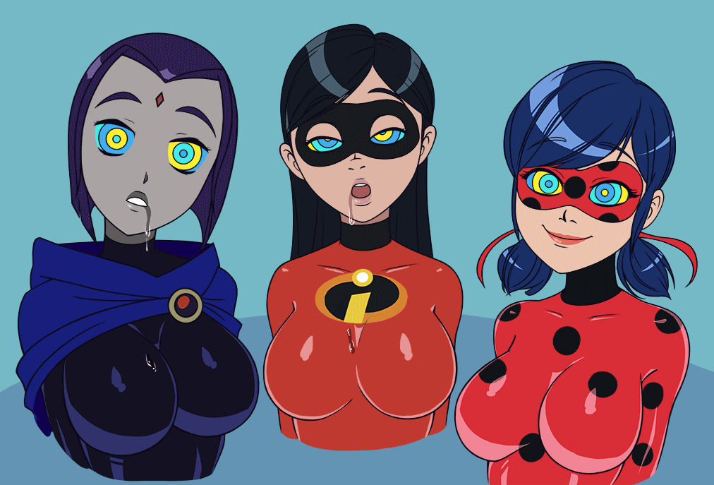Ladybug & Marinette Cheng (Dc) Cartoon Porn GIF – Big Breasts – Bodys…