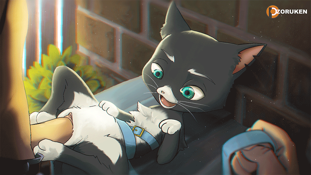 Mittens (Bolt) Cartoon Porn GIF – Big Penis – Black Body