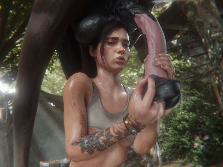 Ellie & Ellie Williams (The Last Of Us) Cartoon Porn – Horse – Horse…
