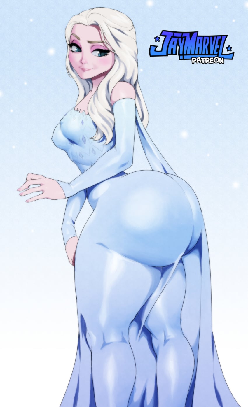 Elsa (Disney) Cartoon Porn – Alternate Ass Size – Artist Name