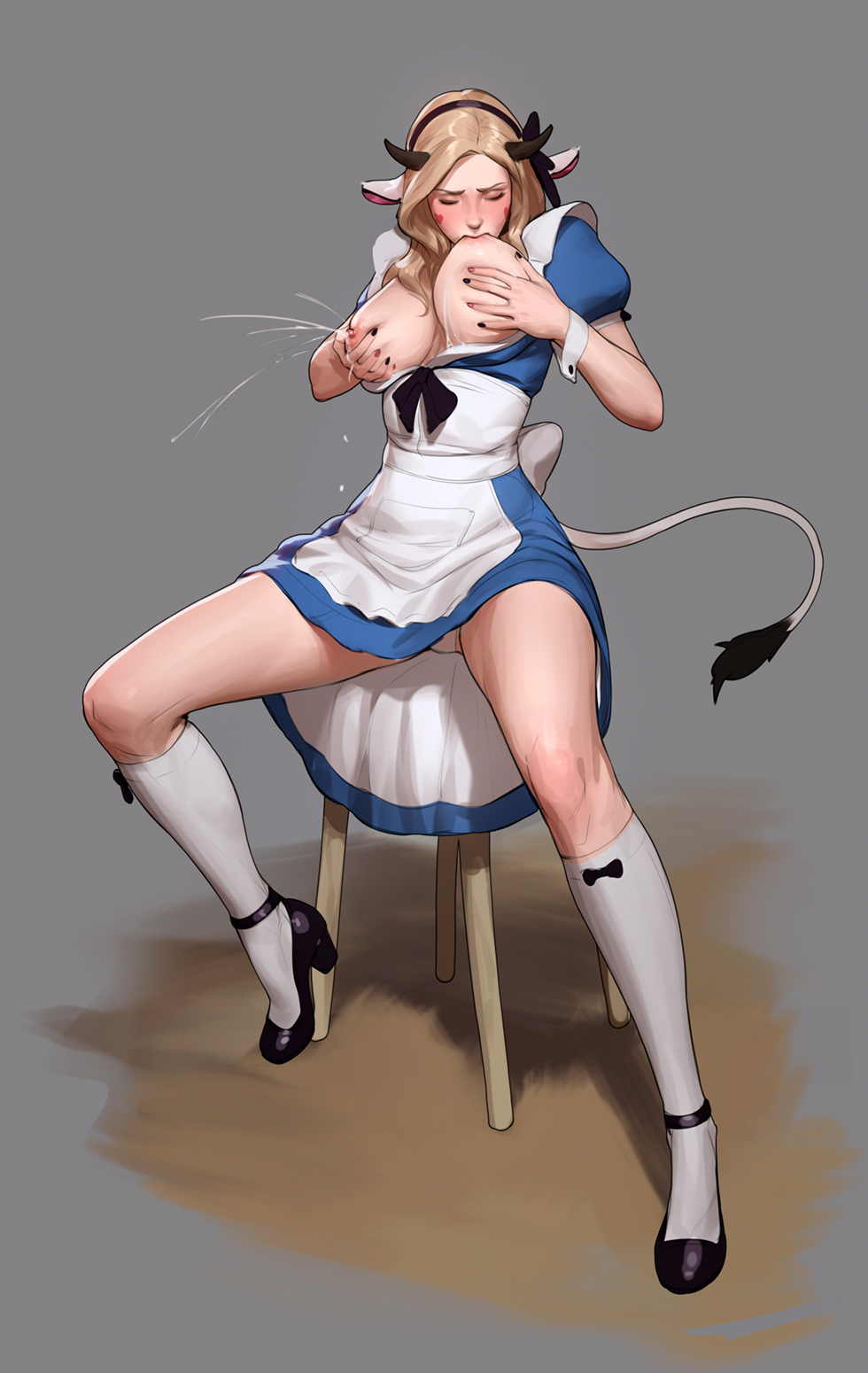 Alice & Alice Liddell (Alice In Wonderland) Cartoon Porn – Blonde Fem…