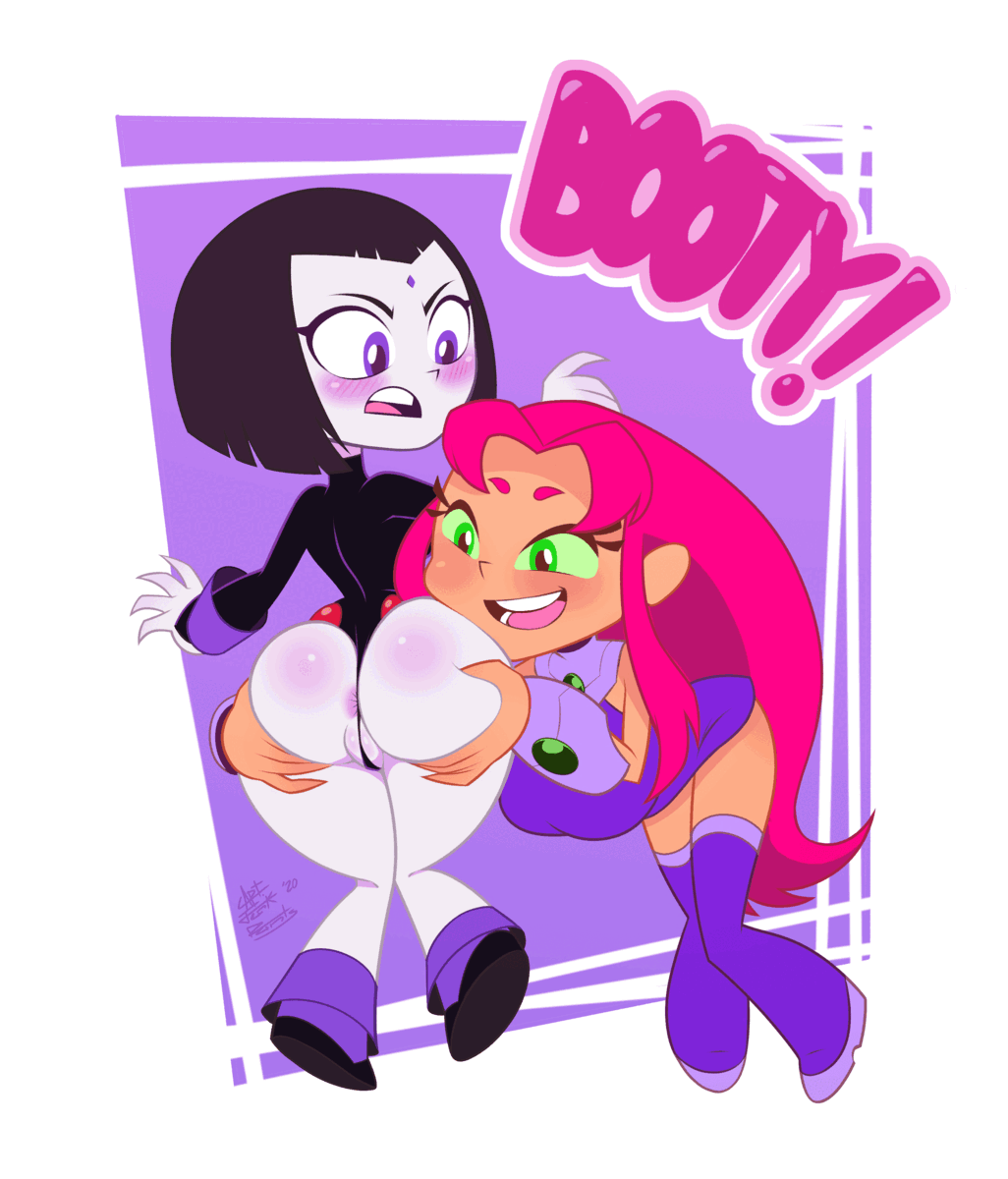 Rachel Roth & Raven (Cartoon Network) Cartoon Porn GIF – Angry