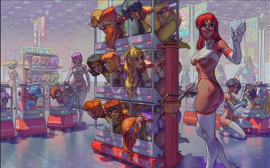 Alex & April O'neil (Bioware) Cartoon Porn – Asari – Belt