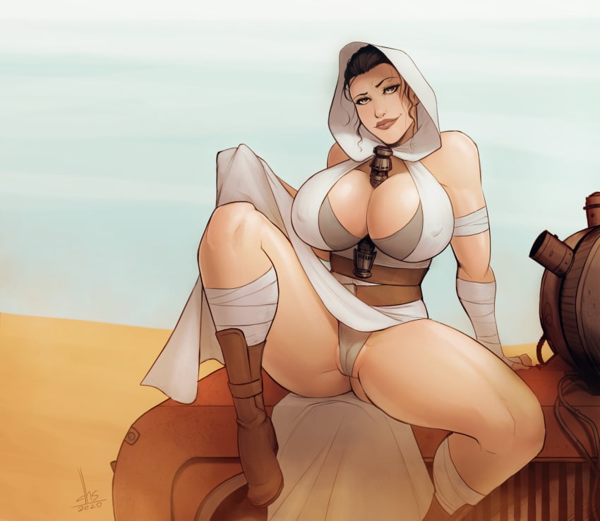 Rey (Disney) Cartoon Porn – Alternate Breast Size – Ass
