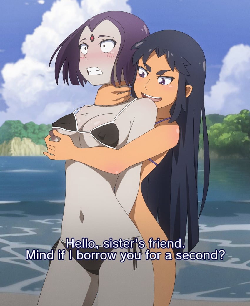 Blackfire & Komand'r (Cartoon Network) Cartoon Porn – Beach