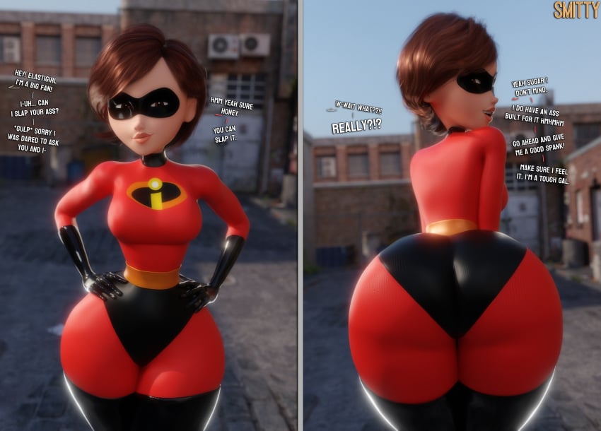 Elastigirl & Helen Parr (Disney) Cartoon Porn – Alternate Body Type –…