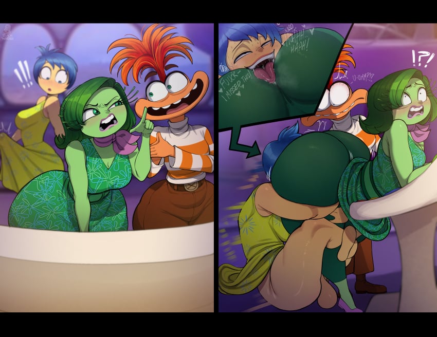 Anxiety & Disgust (Disney) Cartoon Porn – Alternate Ass Size – Ass Awe