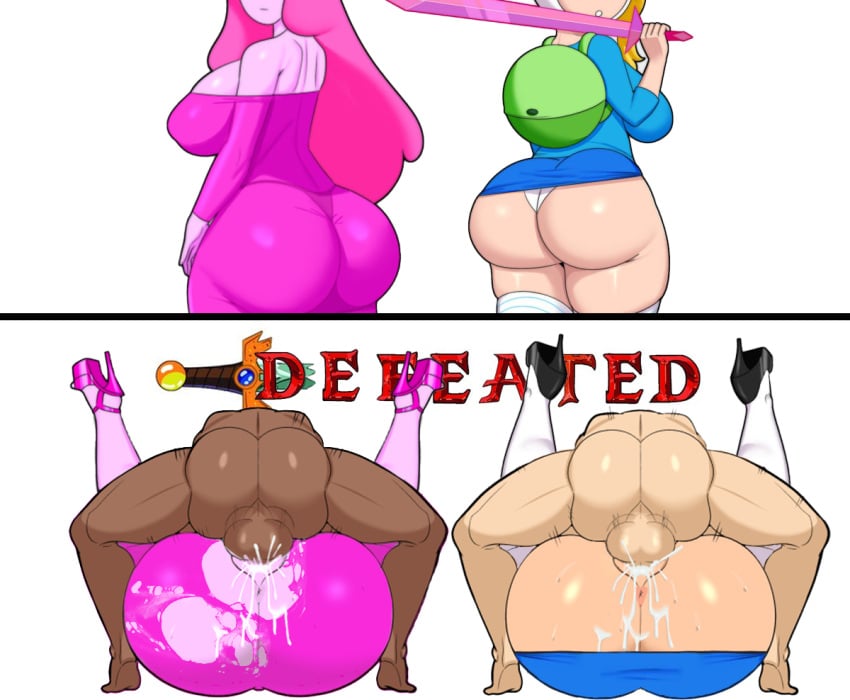 Fionna The Human Girl & Princess Bubblegum (Adventure Time) Cartoon P… (3)