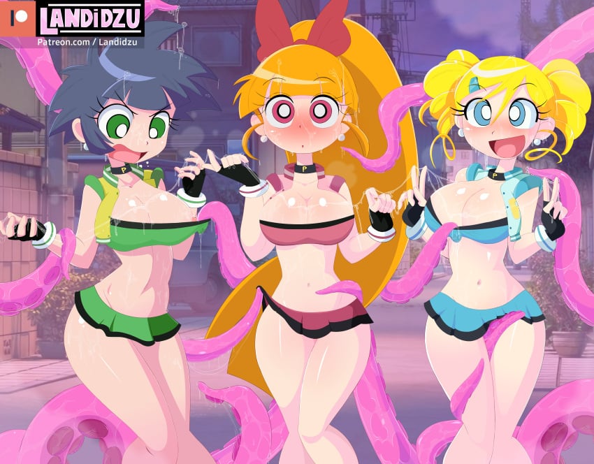 Blossom & Bubbles (Cartoon Network) Cartoon Porn – Angry – Belly