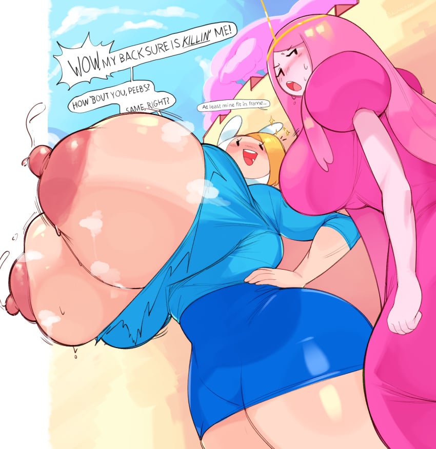 Fionna The Human Girl & Princess Bubblegum (Adventure Time) Cartoon P… (2)
