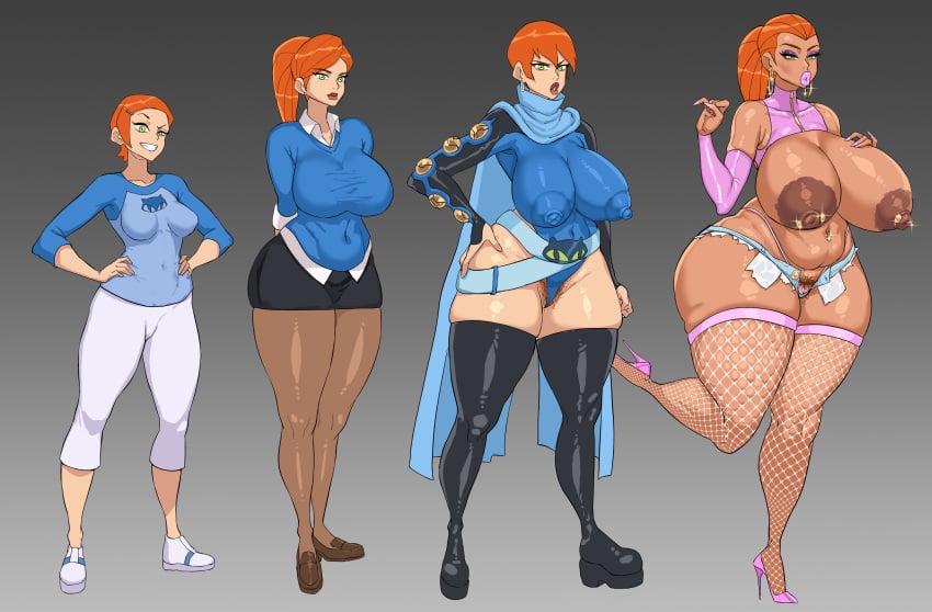 Future Gwen & Future Gwen (Ben 10) Cartoon Porn – Age Progression