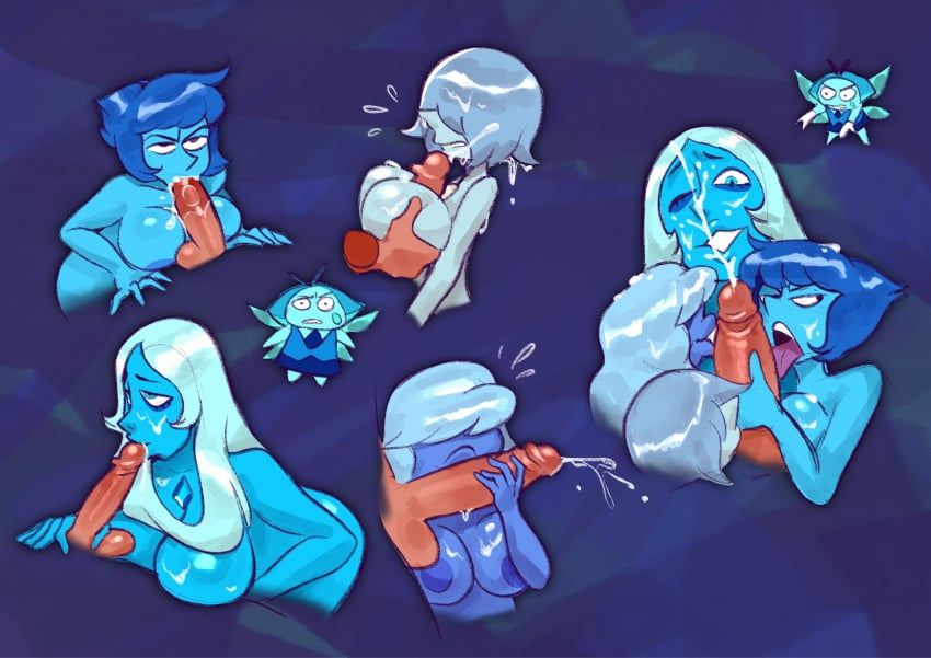 Aquamarine & Blue Diamond (Cartoon Network) Cartoon Porn – Alien