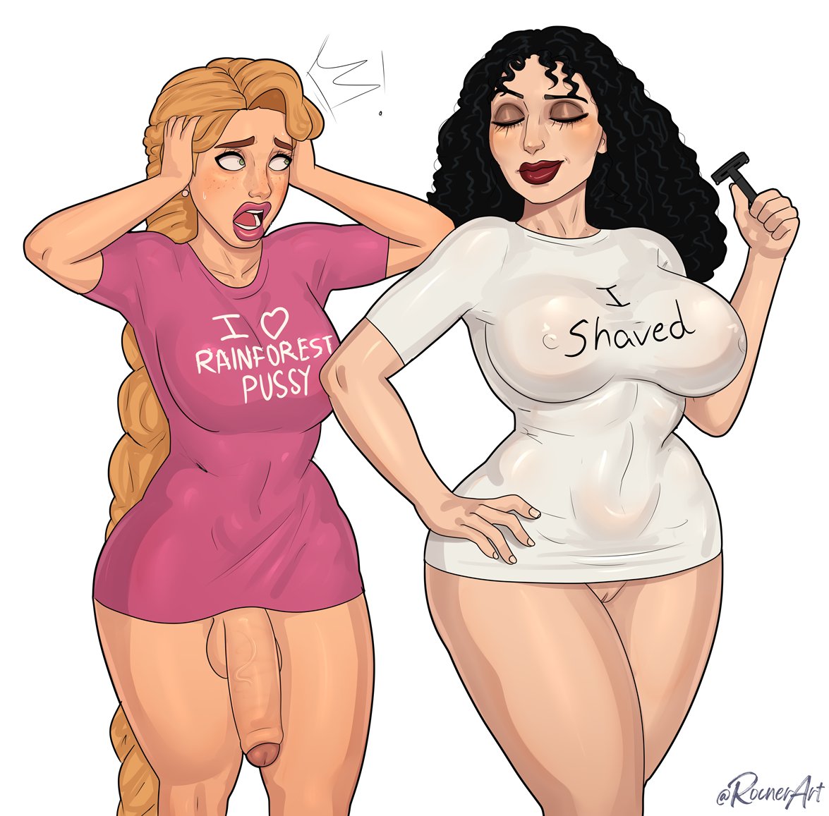 Mother Gothel & Rapunzel (Disney) Cartoon Porn – Big Breasts – Big Li…