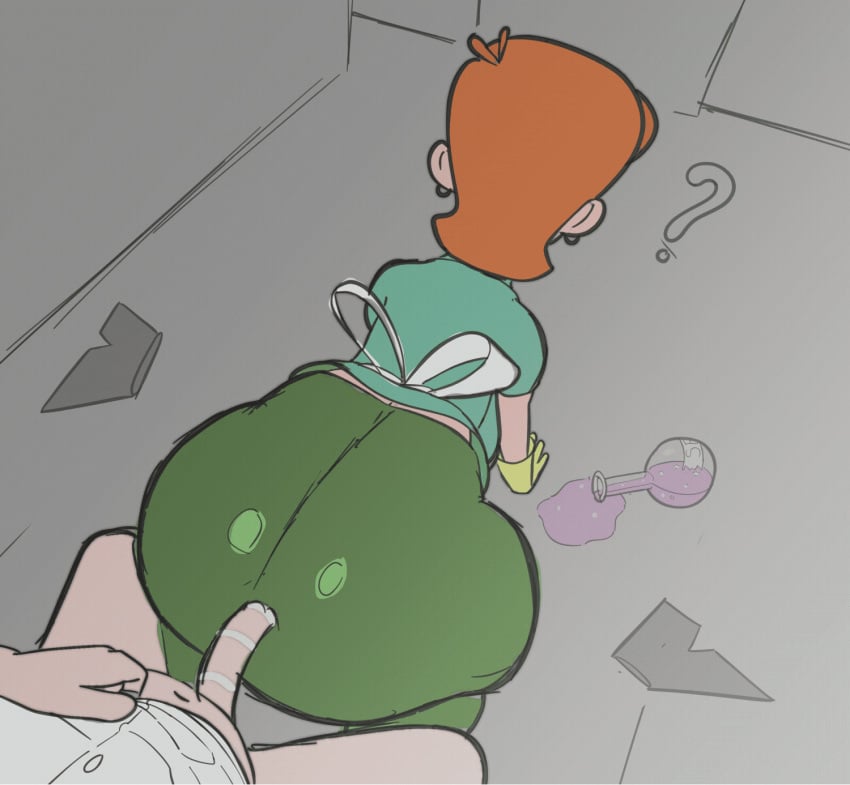 Dexter's Mom (Cartoon Network) Cartoon Porn GIF – Apron – Ass
