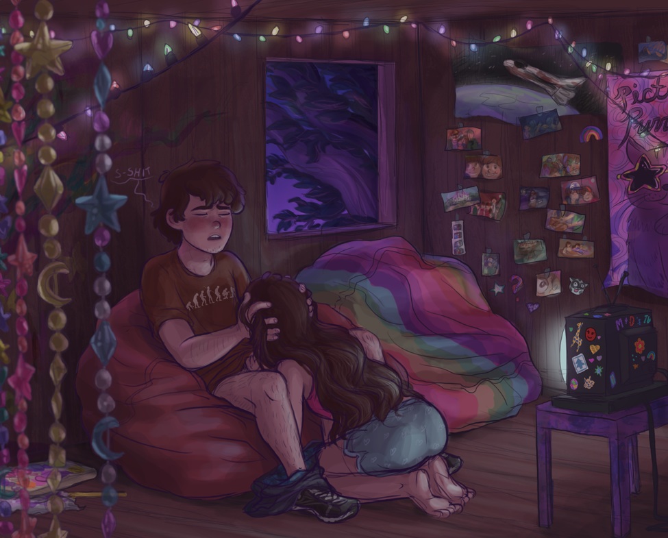 Dipper Pines & Mabel Pines (Disney) Cartoon Porn – Barefoot – Beads