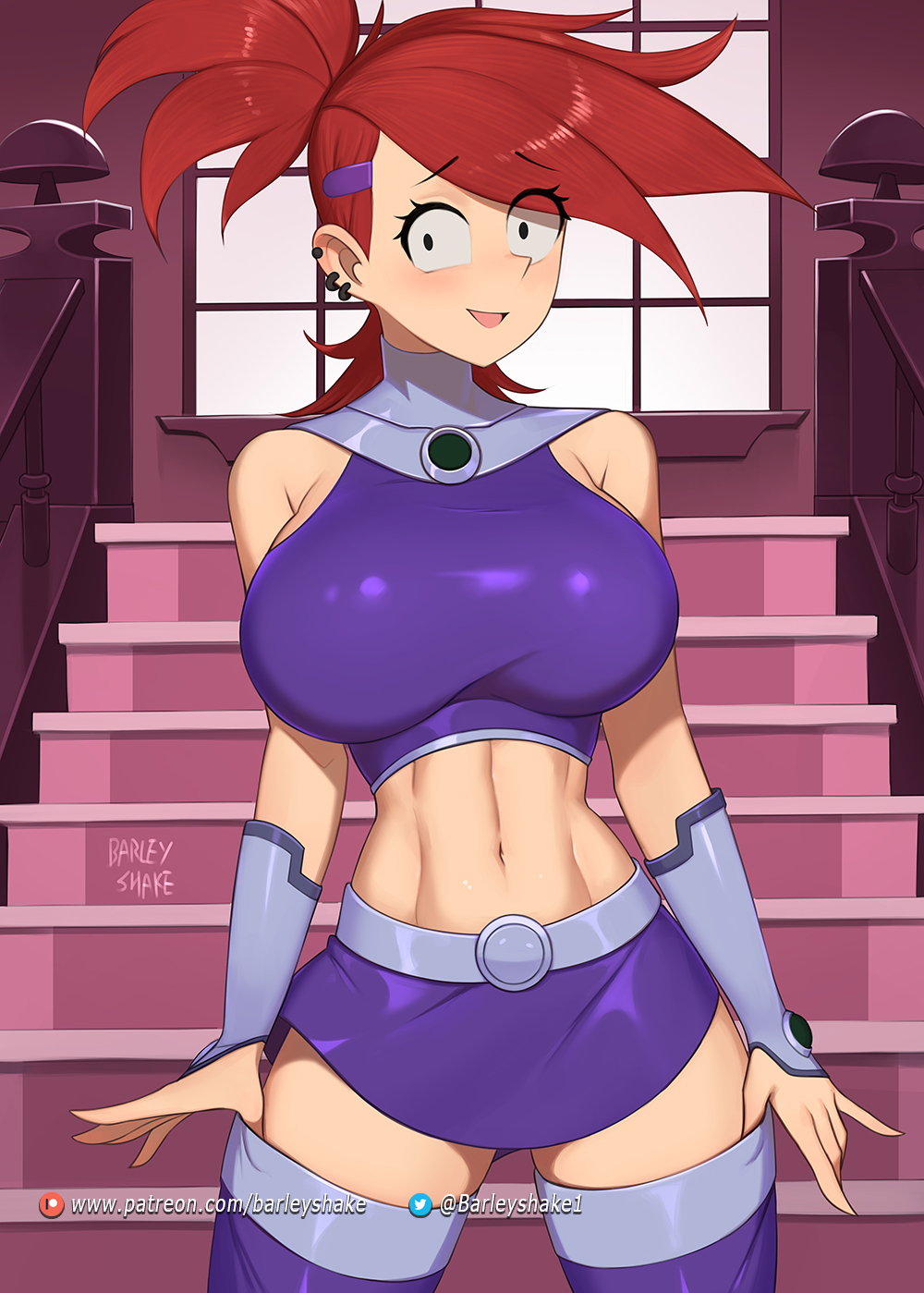 Frankie Foster & Starfire (Cartoon Network) Cartoon Porn – Big Breasts