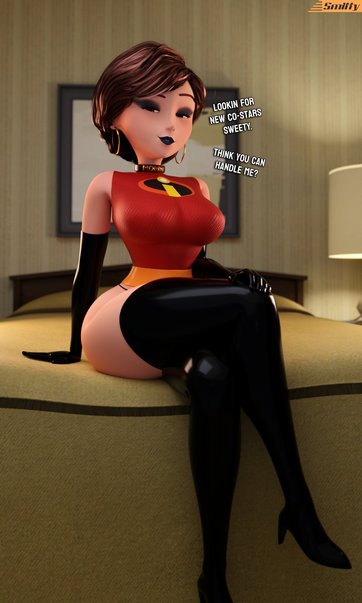 Elastigirl & Helen Parr (Disney) Cartoon Porn – Ass – Big Ass – Black…