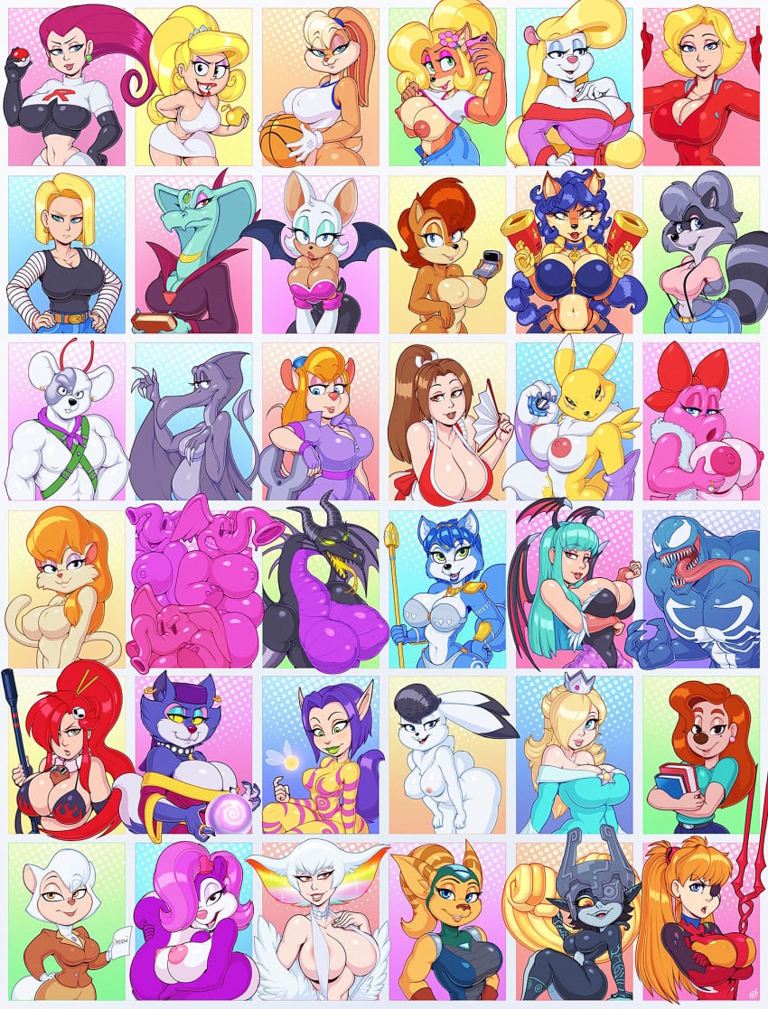 Android 18 & Angela Cross (Animaniacs) Cartoon Porn – Animal Ear Fluff