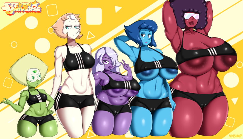 Amethyst & Garnet (Cartoon Network) Cartoon Porn – 5 Fingers – Areola