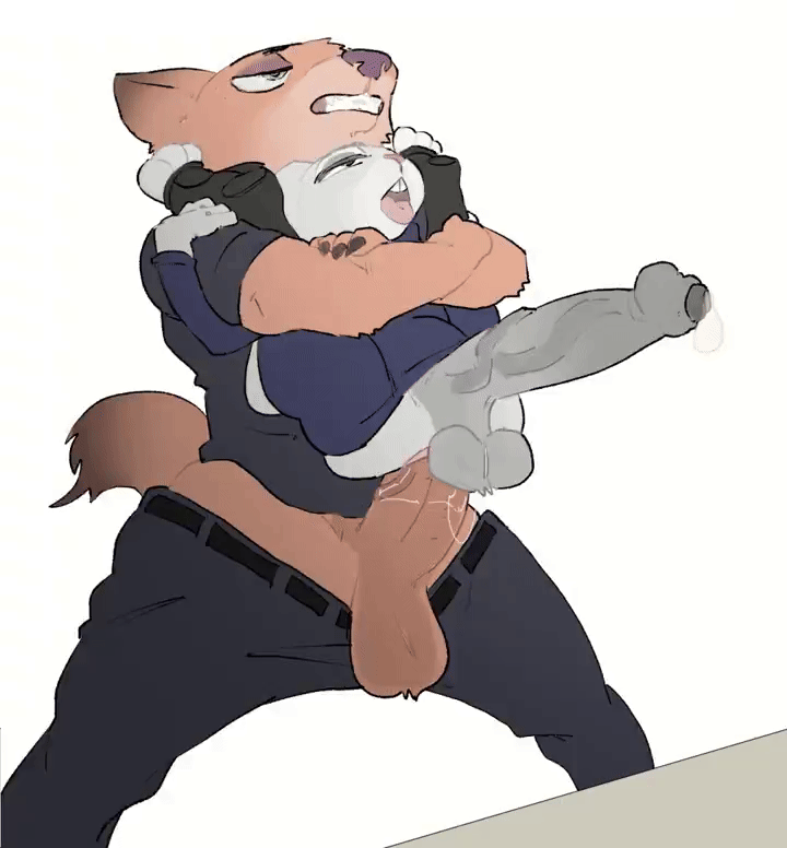 Judy Hopps & Nick Wilde (Disney) Cartoon Porn GIF – Anal – Anal Juice