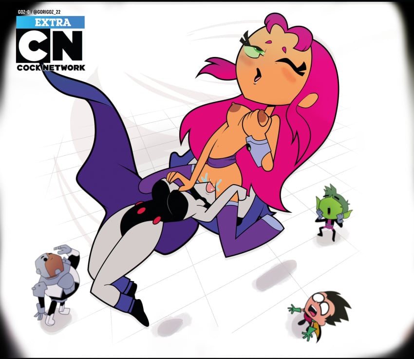 Beast Boy & Cyborg (Cartoon Network) Cartoon Porn – Blush – Breast Gr…