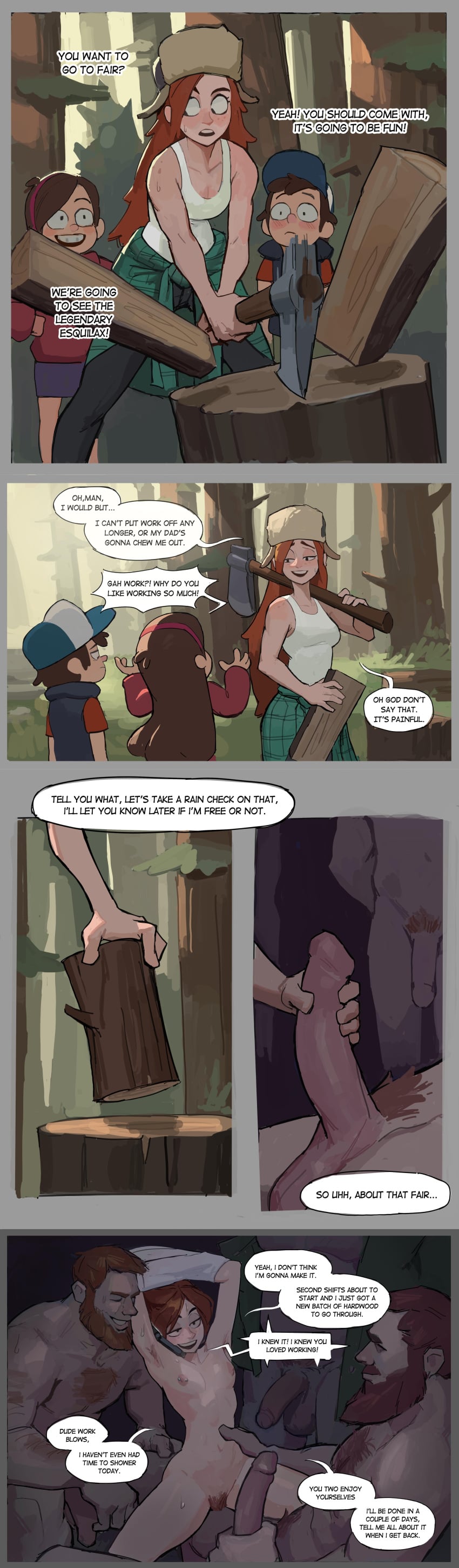 Dipper Pines & Mabel Pines (Disney) Cartoon Porn – Armpit Hair