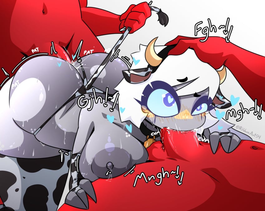 Emily (Hazbin Hotel) Cartoon Porn – Cow Print – Penis