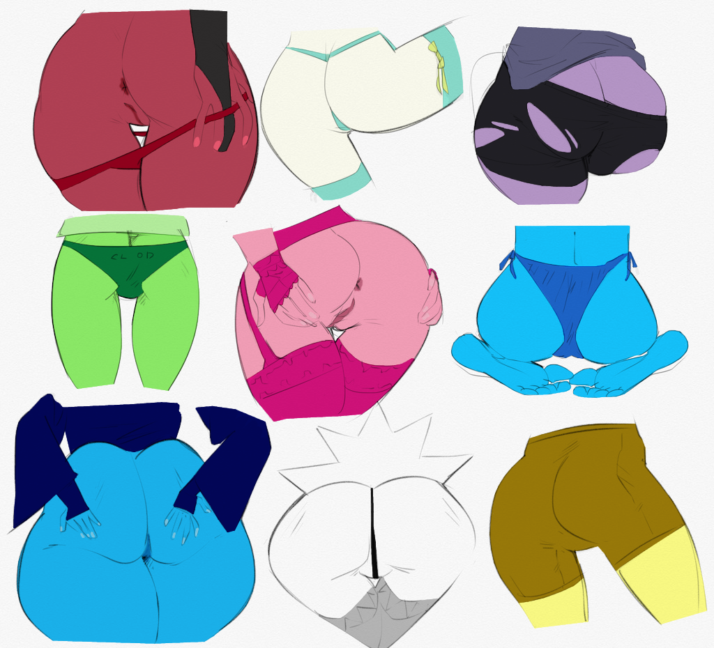 Amethyst & Blue Diamond (Cartoon Network) Cartoon Porn – Anus – Ass