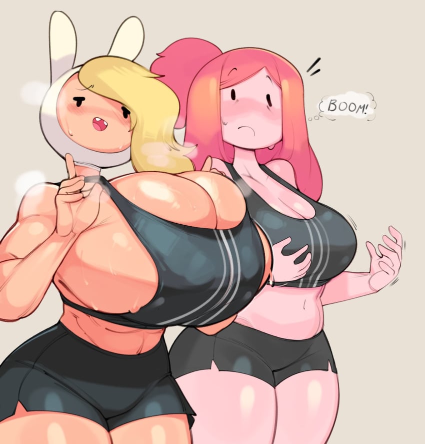 Fionna The Human Girl & Princess Bubblegum (Adventure Time) Cartoon P…