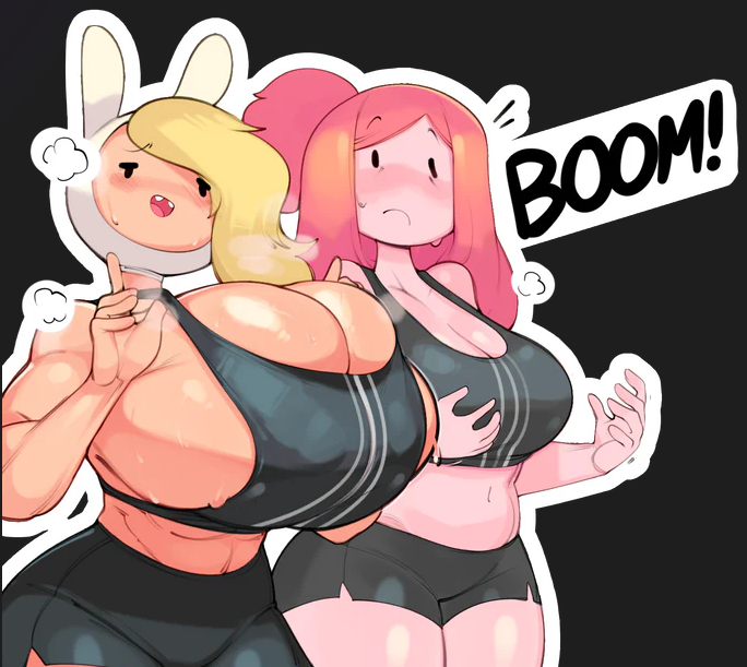 Fionna The Human Girl & Princess Bubblegum (Adventure Time) Cartoon P… (11)