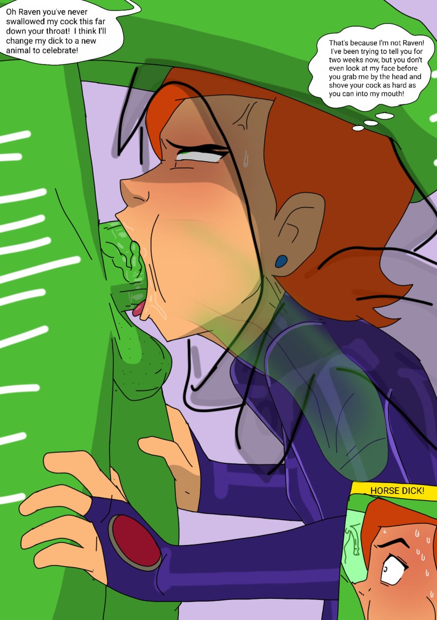 Beast Boy & Garfield Logan (Ben 10) Cartoon Porn – Animal Penis