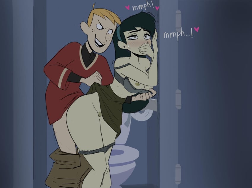 Miss Go & Ron Stoppable (Disney) Cartoon Porn – Against Wall – Bathro…