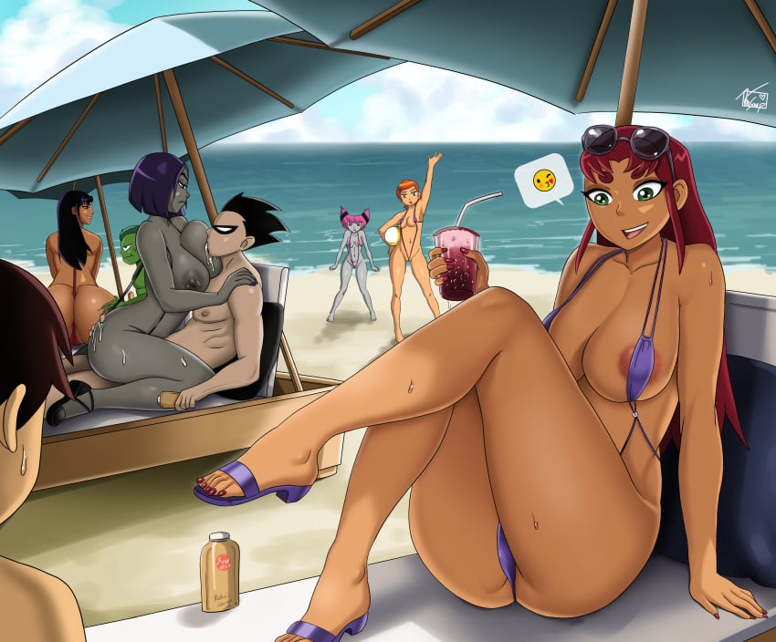 Beast Boy & Ben Tennyson (Ben 10) Cartoon Porn – Aged Up – Ass