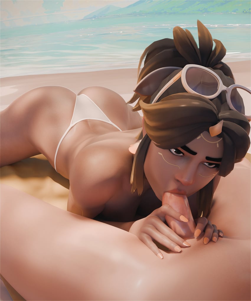 Illari & Poolside Illari (Overwatch) Cartoon Porn – Beach – Bikini