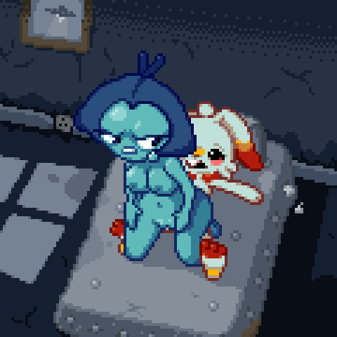 Aquamarine & Gem (Cartoon Network) Cartoon Porn GIF – 3 Toes – Alien